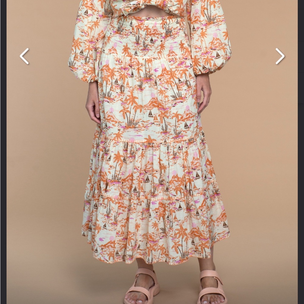 Olivia James Izzy Skirt Dress in Escape Tawny